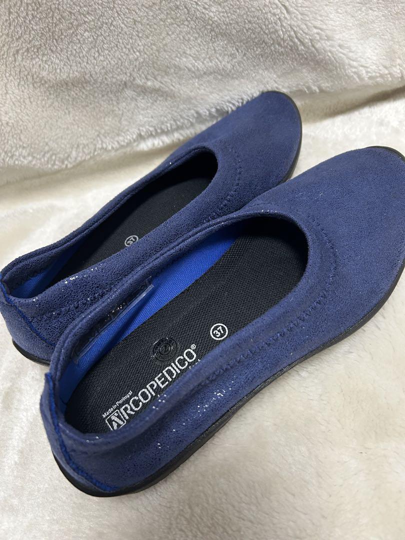 ARCOPEDICO⭐︎新品 アルコペディコ　軽量フラットシューズ　ネイビー　37 ARCOPEDICO⭐︎新品 アルコペディコ軽量フラットシューズネイビー37
