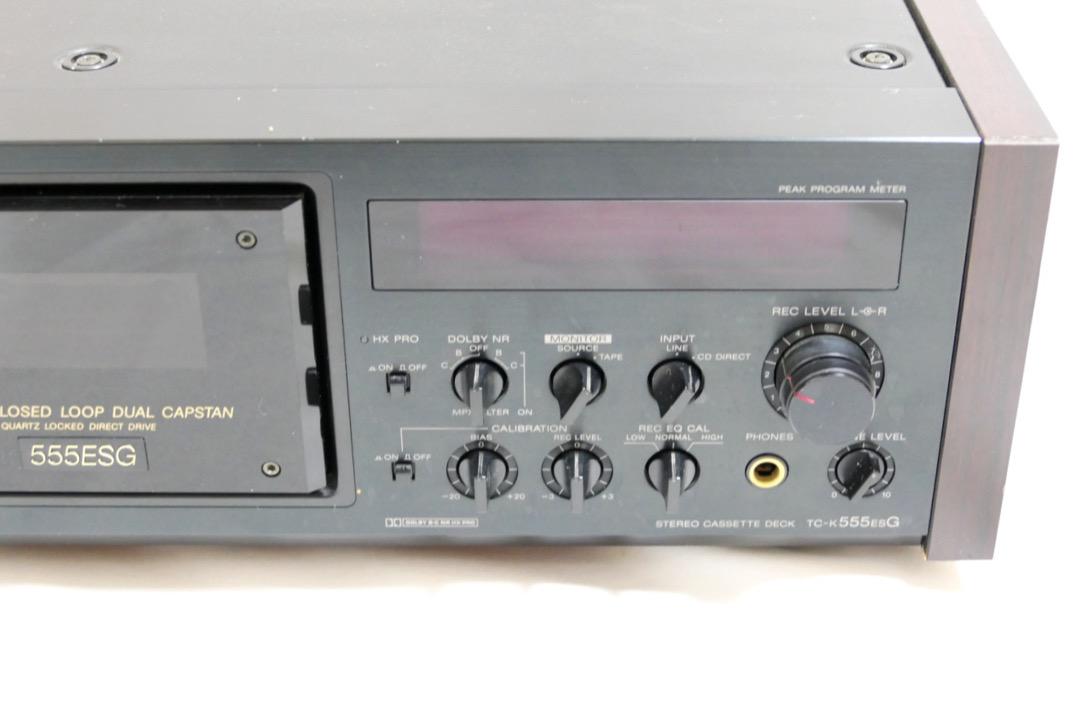 新作入荷格安 SONY 高級機 昭和 レトロ IcnAq-m25065617141 TC-K555ESG ソニー カセットデッキ 大人気お得