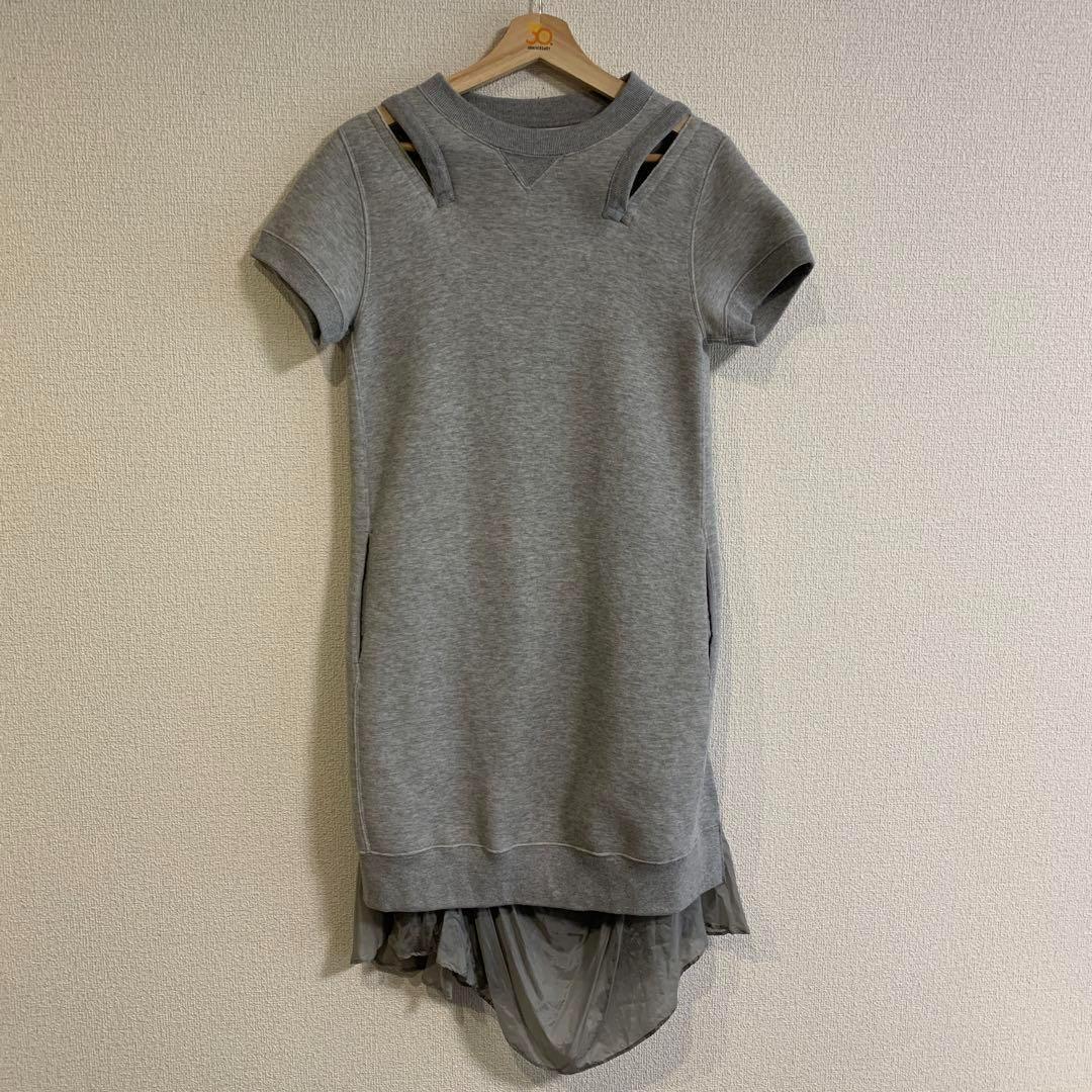 Back Flowerlace Sweat One piece サカイ セレブ