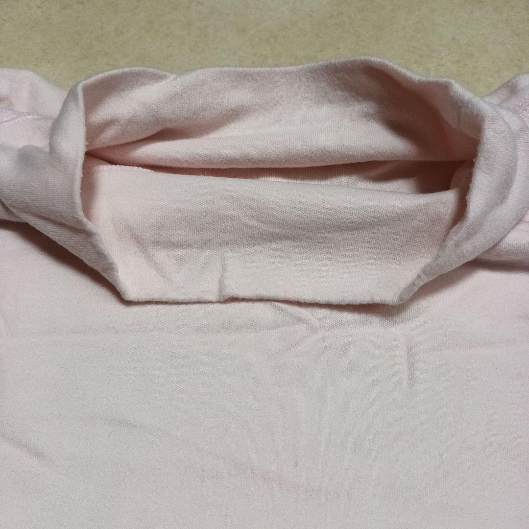 PAPAS ハイネック長袖Tシャツ ライトピンク メンズ