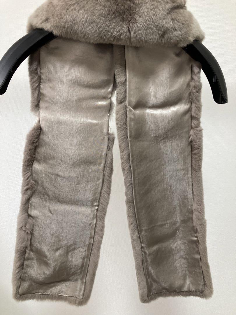 S MAX MARA ビジュー付きラパンファーのストール 画像4