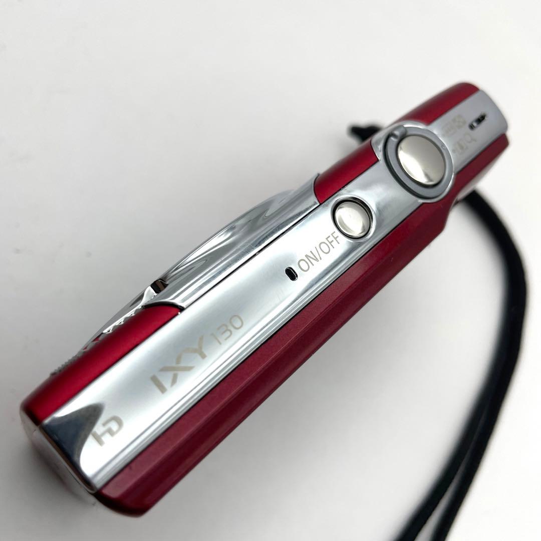安全 CANON IXY130レッド 美品 コンパクトデジカメ キャノン デジタル