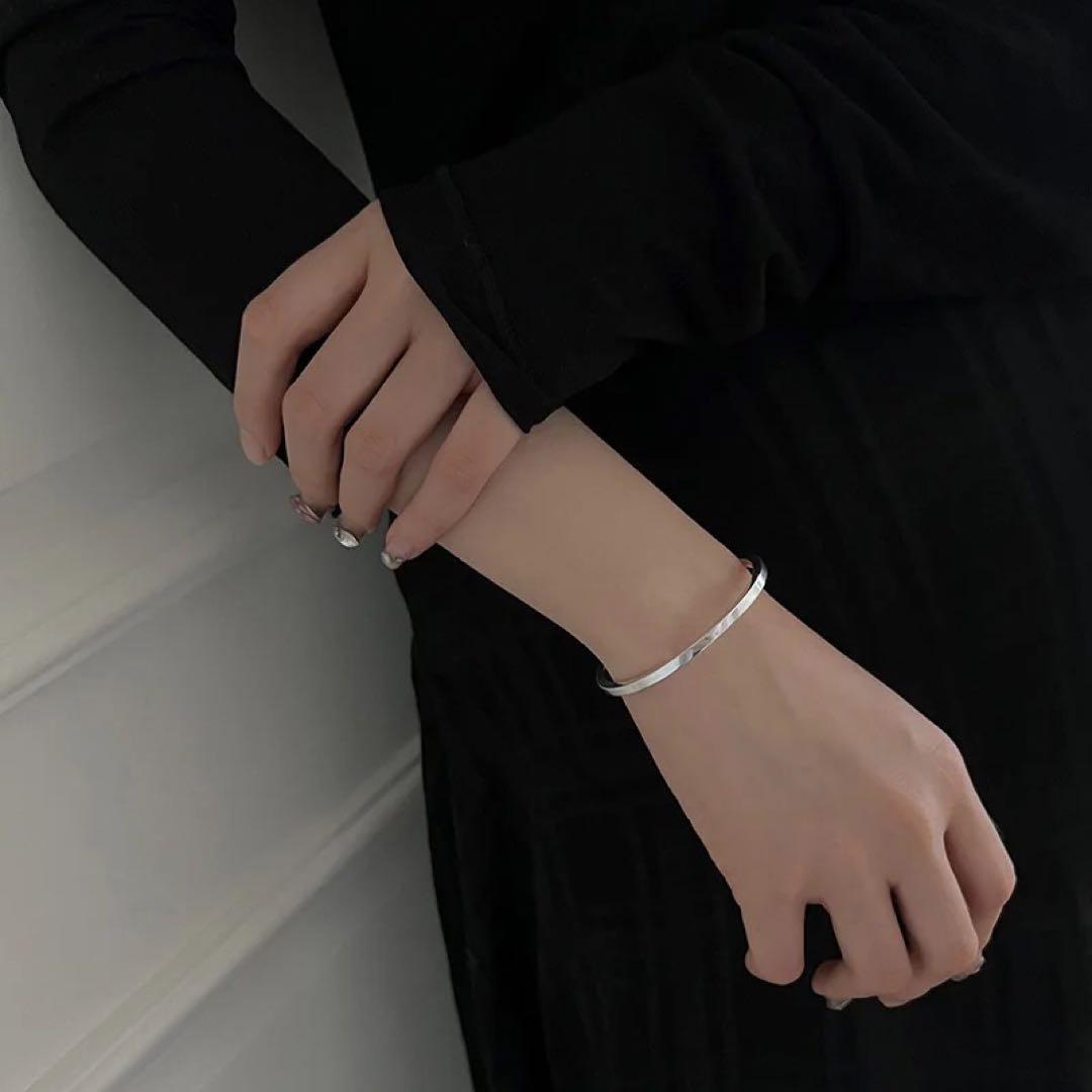 No.167 simple bangle +1：シルバー バングル ブレスレット