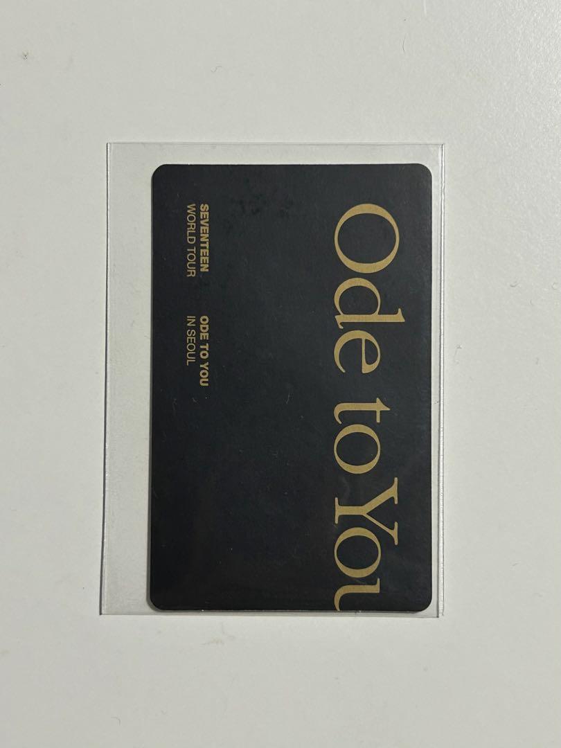 SEVENTEEN Ode to you DVD ジョンハン　トレカ