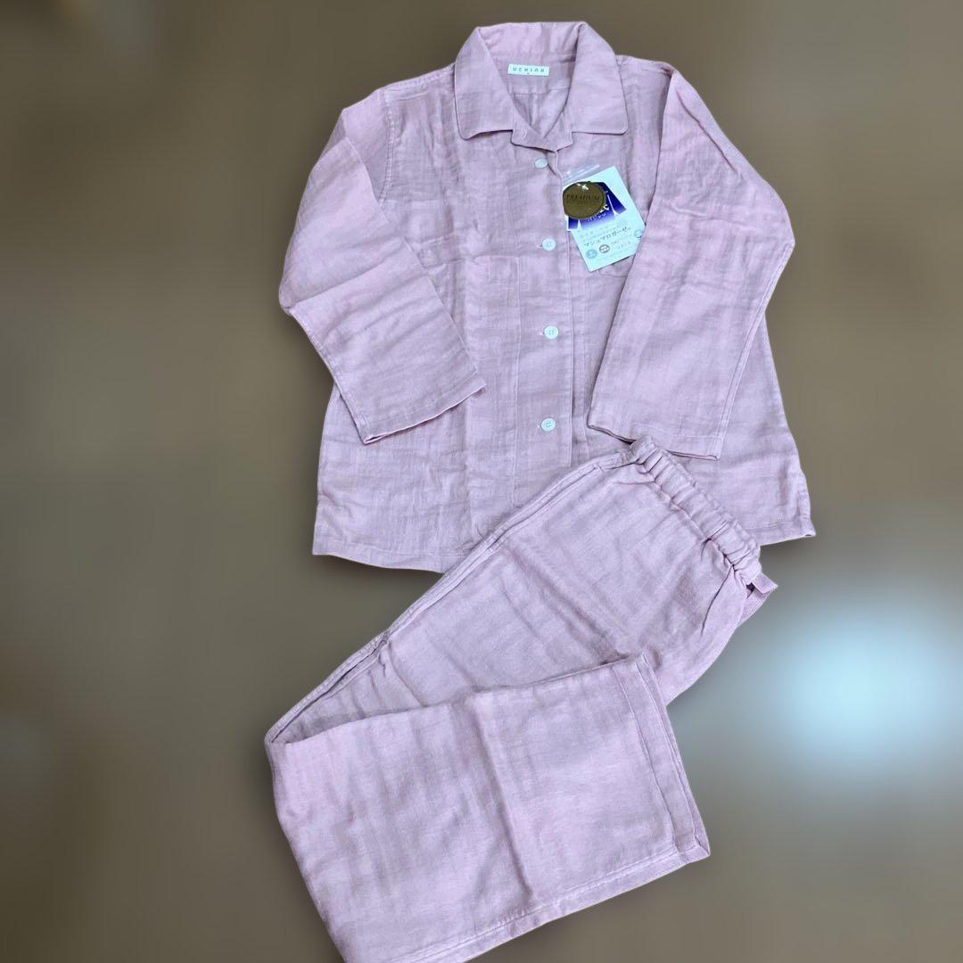 UCHINO マシュマロガーゼ パジャマ ピンク （M） UCHINO マシュマロガーゼ レディスパジャマピンク／M