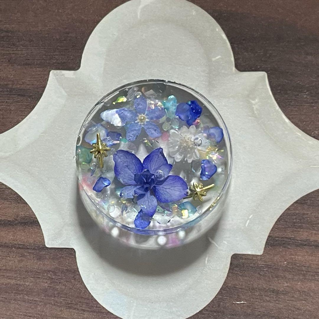 jun-82 ハンドメイド レジン ヘアゴム ブローチ ポニーフック キーホルダ
