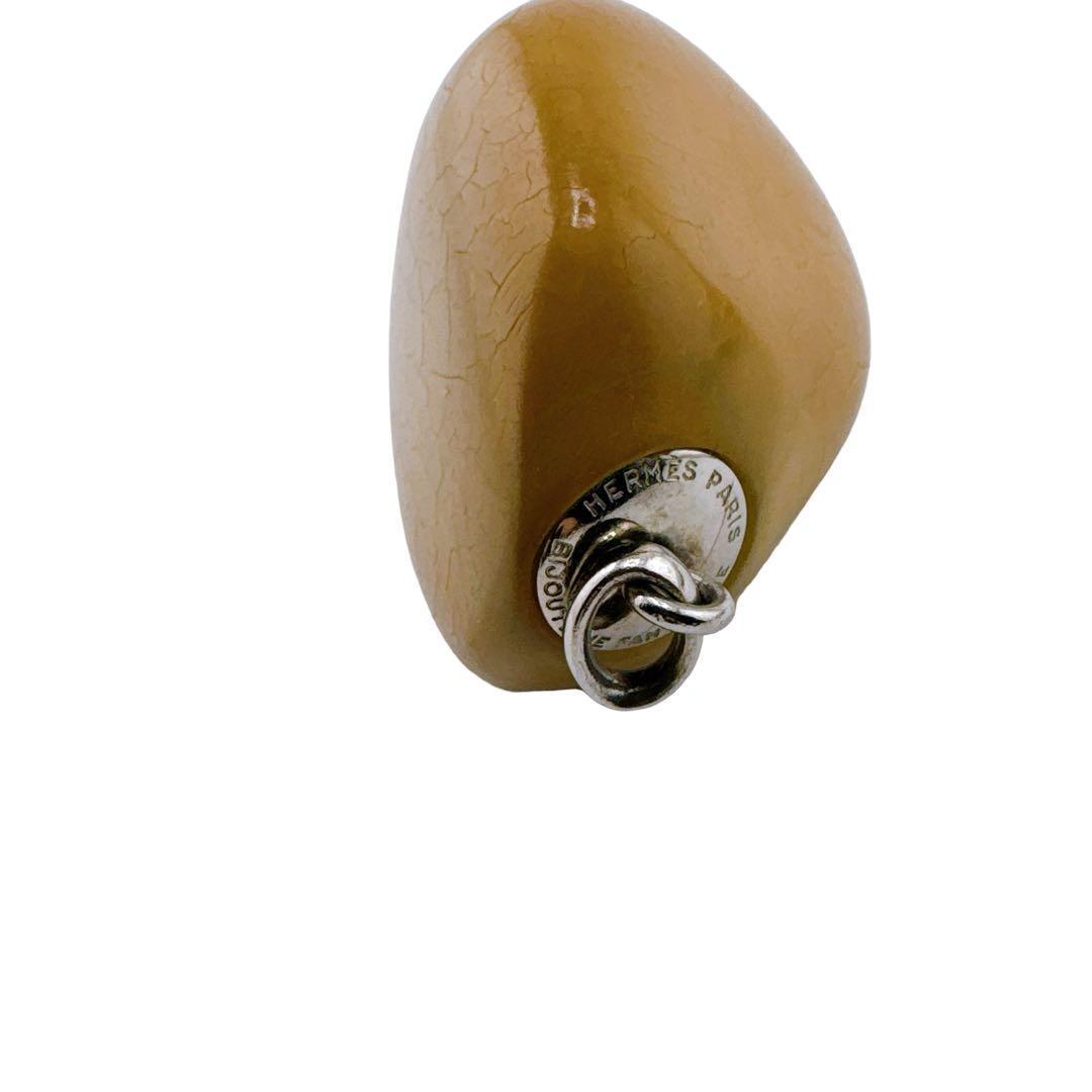 エルメス ネックレス ペンダント 首飾り レザー ストーン ブラウンヴィンテージ エルメス ネックレス ペンダント 首飾り レザー ストーン ブラウンヴィンテージ