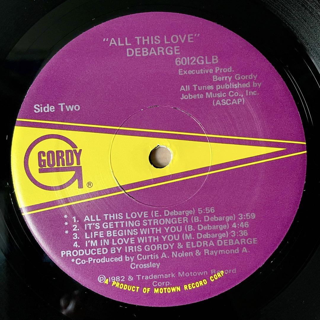 LP　DeBarge 　「All This Love」　デバージ　レコード デバージ DEBARGE / オール・ジス・ラブ ALL THIS LOVE (7