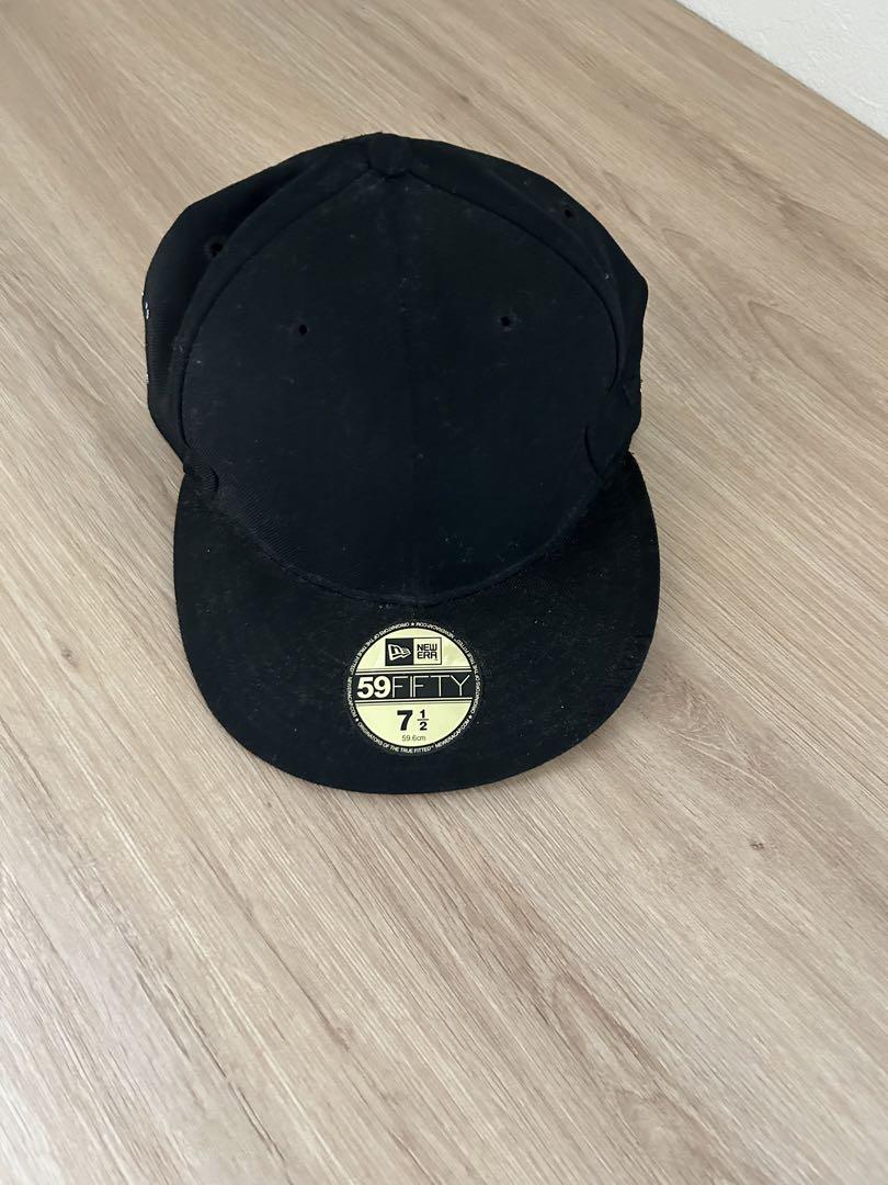 Supreme newera ベースボールキャップ 黒 7 1/2