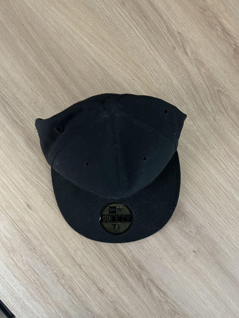 Supreme newera ベースボールキャップ 黒 7 1/2