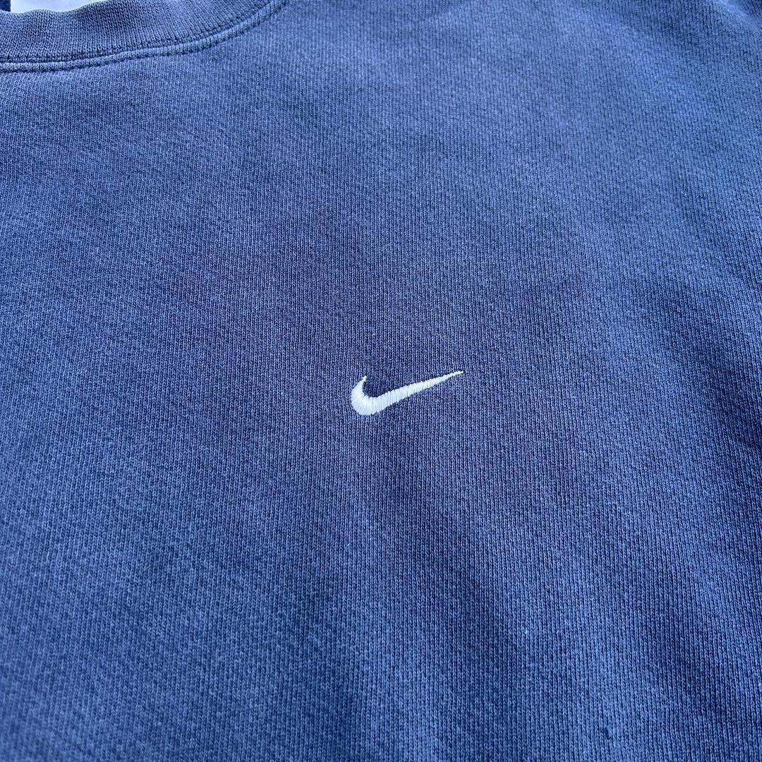 y2k 90s NIKE スウェット　USA製　ネイビー　フェード