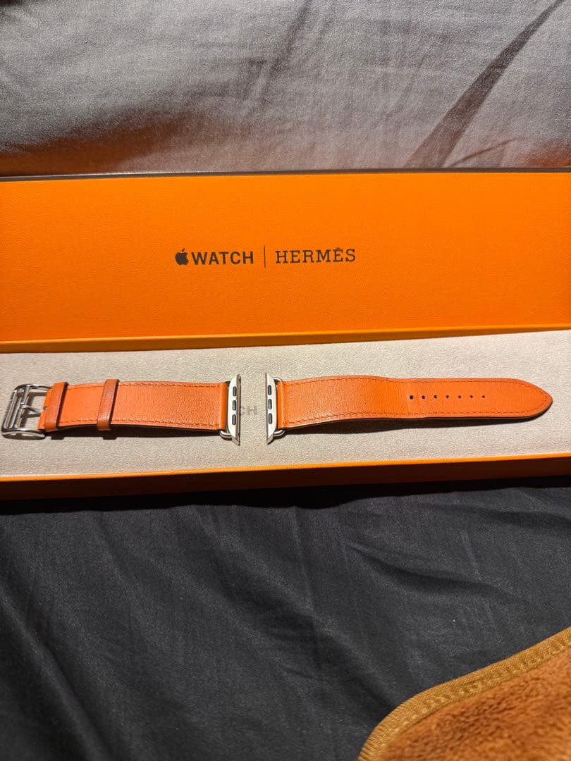 Apple Watch エルメス オレンジレザー バンドHERMES