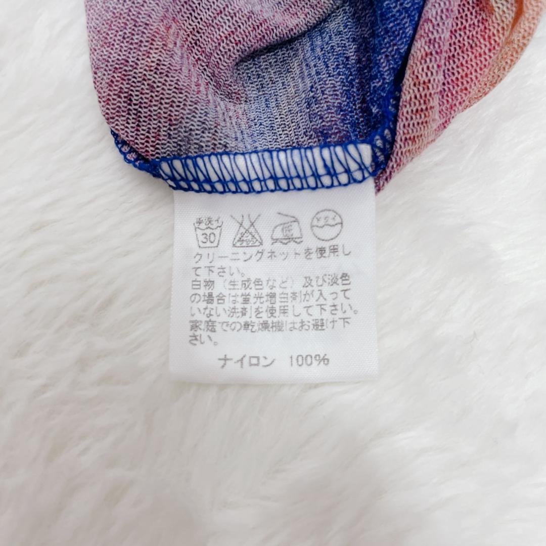 ISSEY MIYAKE トップス 宇宙 惑星 半袖 青 シースルー Sサイズ