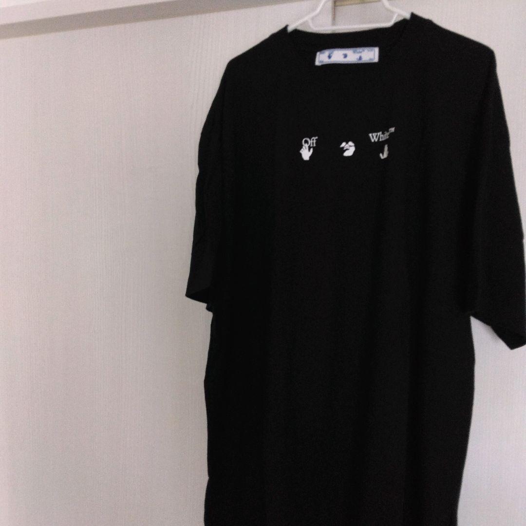 大人気ブランド［off white］バックプリント 黒Tシャツ ⭐