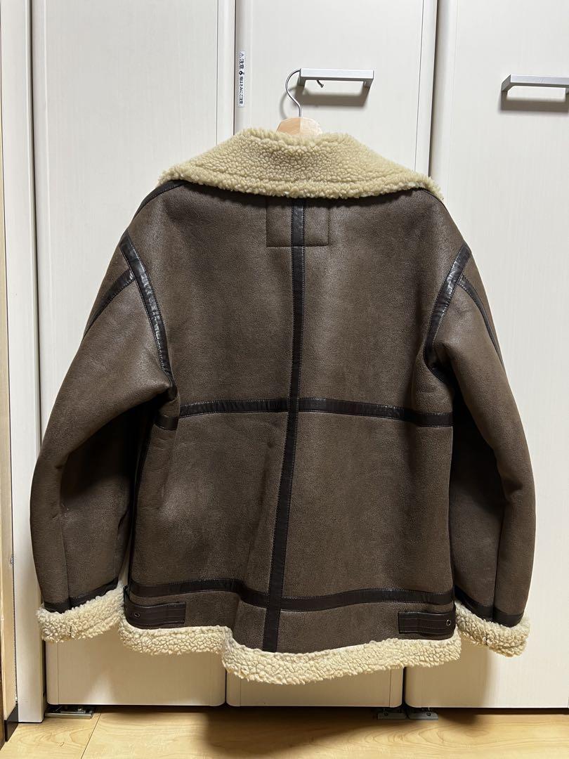ALPHA INDUSTRIES フェイクレザーフライトジャケット Lサイズ