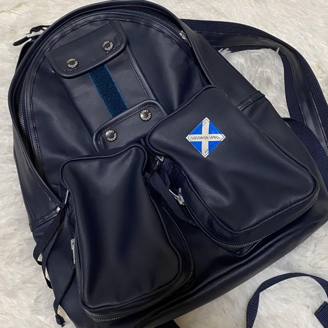 １着でも送料無料 LUGGAGELABEL 吉田カバン 青バッテン リュック ネイビー バッグ
