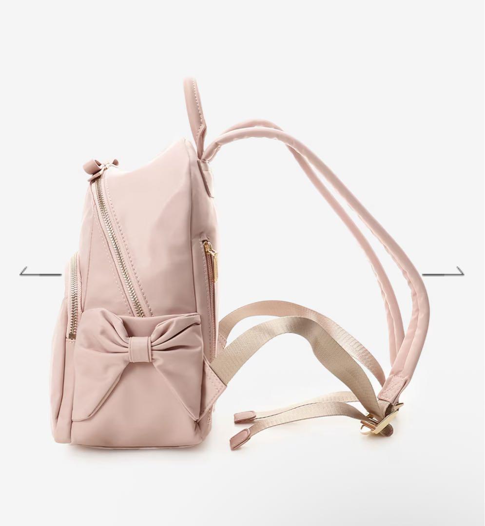 サマンサベガ♡ ナイロンリボンリュック♡ピンクベージュ サマンサベガ♡ ナイロンリボンリュック♡ピンクベージュ