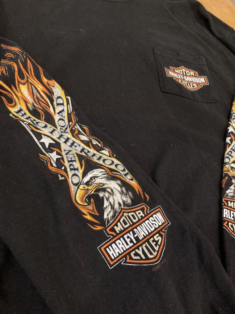 Harley-Davidson ロンT フレイムイーグルUSA製　2007年
