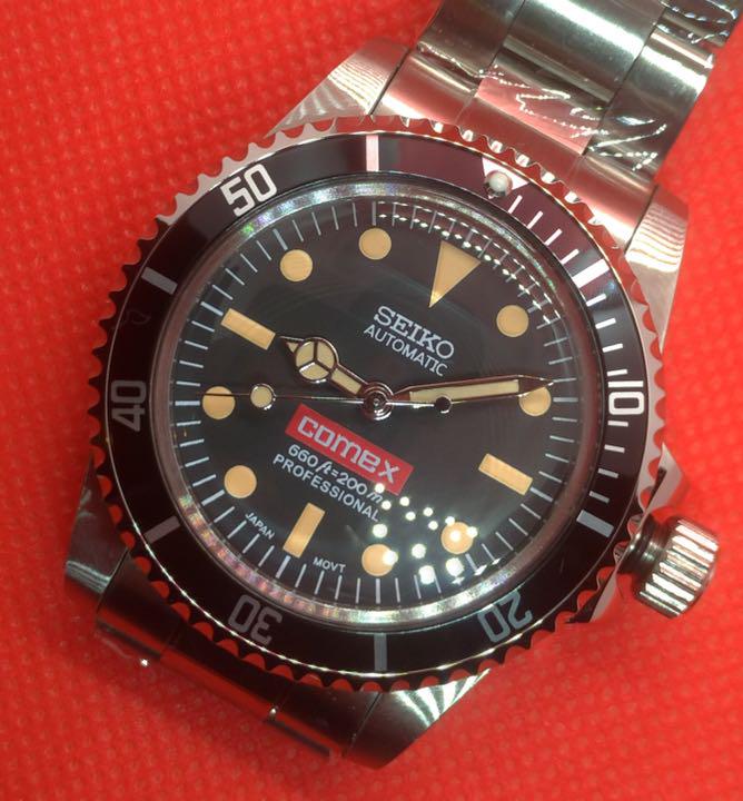 連休セール！Seiko セイコー 赤comex サブマリーナーMod