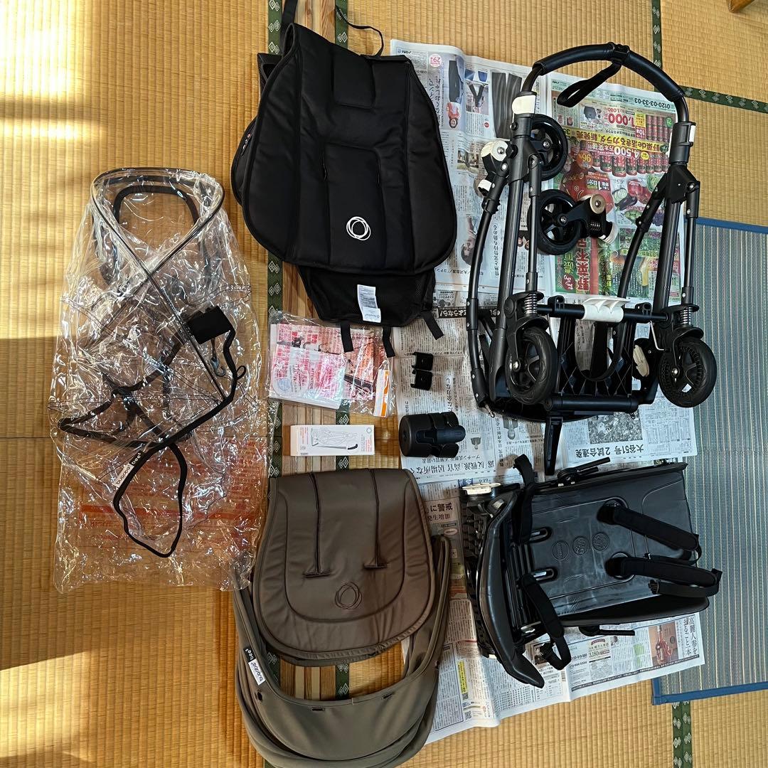 値下!バガブーbee5 ベビーカー オリーブグリーン bugaboo スタンド有 値下!バガブーbee5 ベビーカー オリーブグリーン bugaboo スタンド有