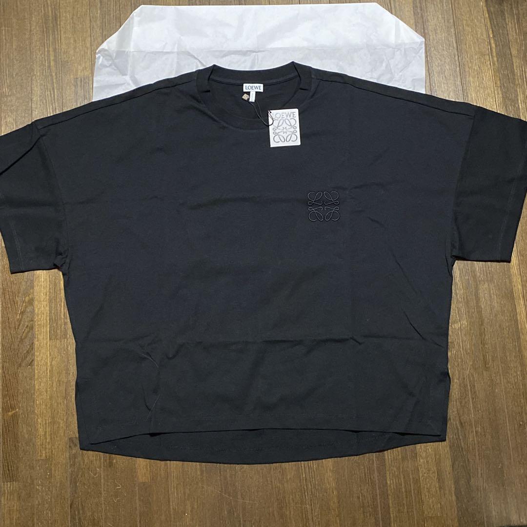 新品　ロエベ　Tシャツ　SHORT OVERSIZ XS 黒ティー　LOEWE 新品ロエベTシャツSHORT OVERSIZ XS 黒ティーLOEWE