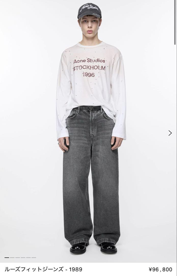 acne studios 1989 アクネステュディオス 黒 28/30