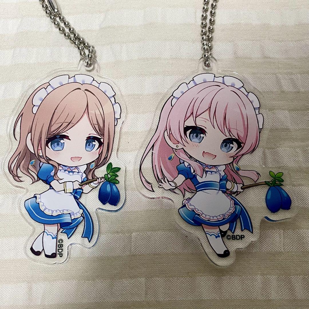 バンドリ スイパラ コラボ　アクリルキーホルダー　千早愛音　長崎そよ