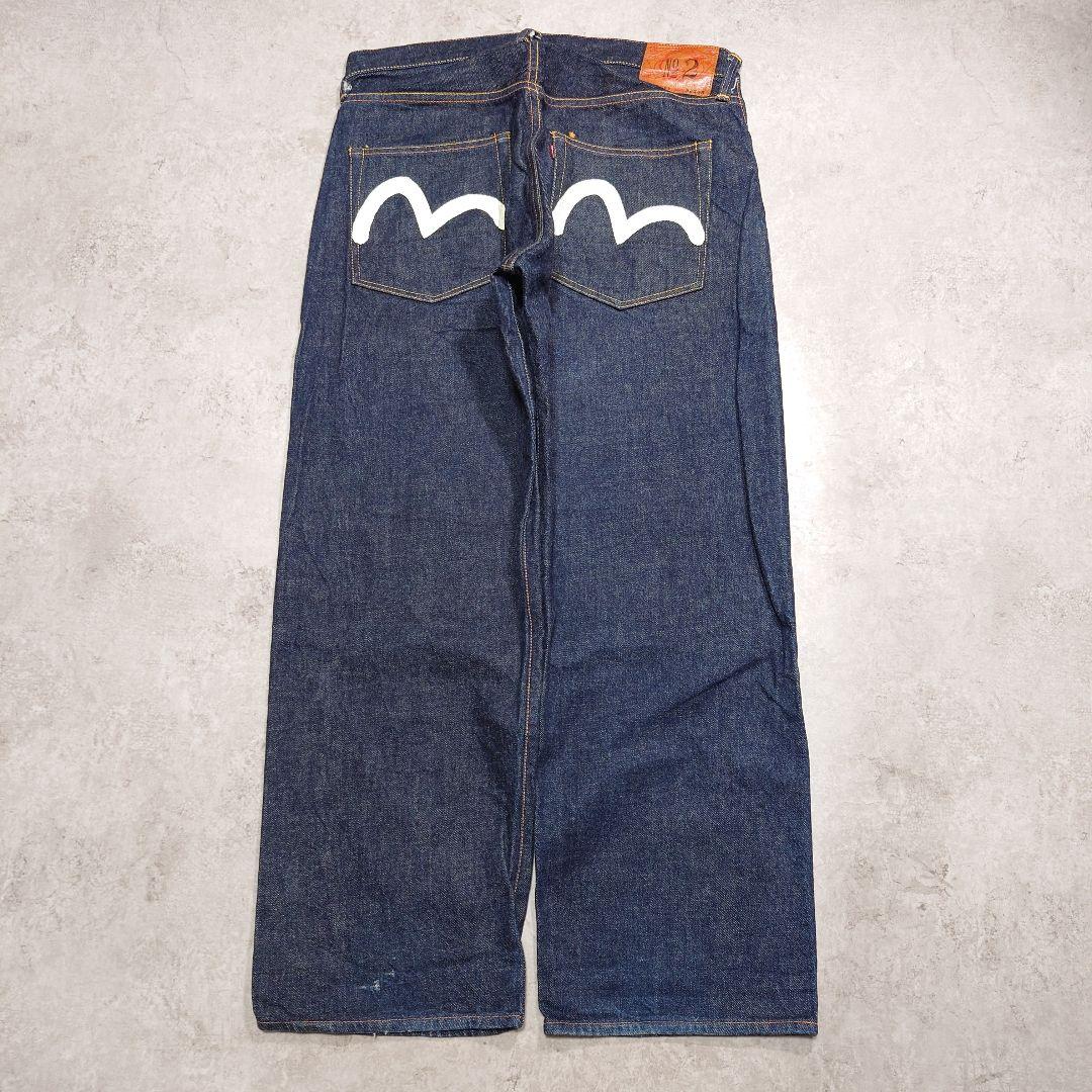 エヴィス カモメデニム 白カモメ 朱耳　スペシャル　30✕35 2001 サイズ32 NO1スペシャル 赤耳 白カモメ 濃紺 美品 エヴィス