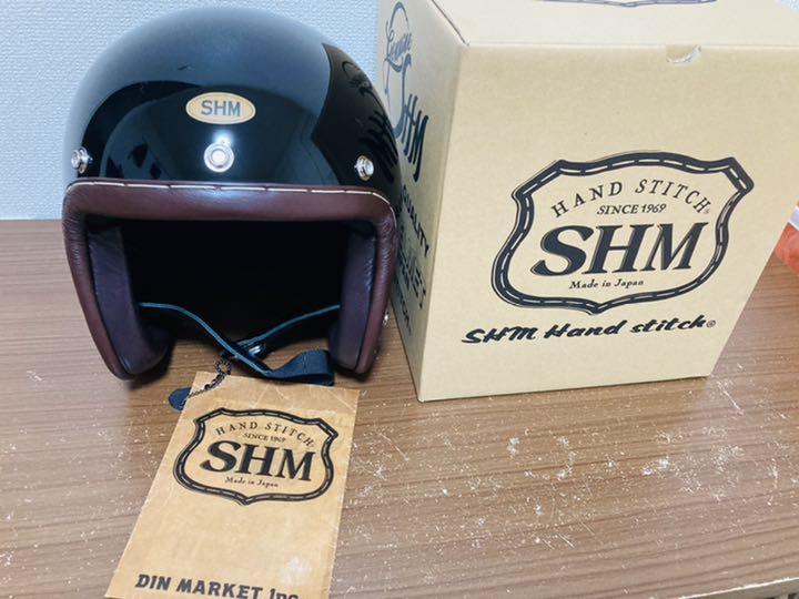 SHM ジェットヘルメット ブラック【Mサイズ（57〜58センチ）】立花