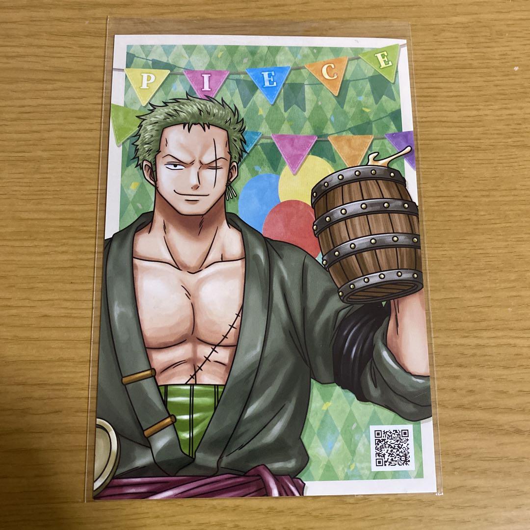 ワンピース Onepiec 麦わらストア 10周年アニバーサリーポストカード 春先取りの