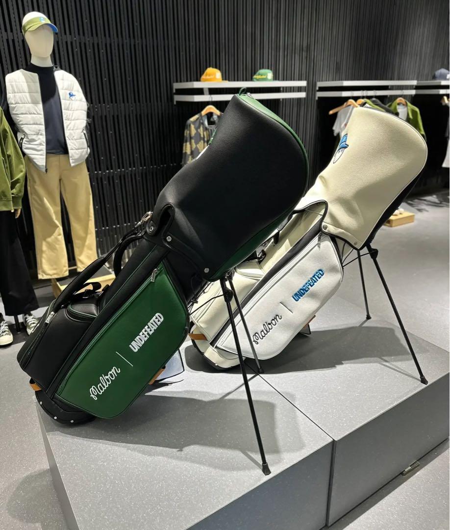 Malbon golf マルボン ゴルフキャディバッグ セルフスタンド ホワイト
