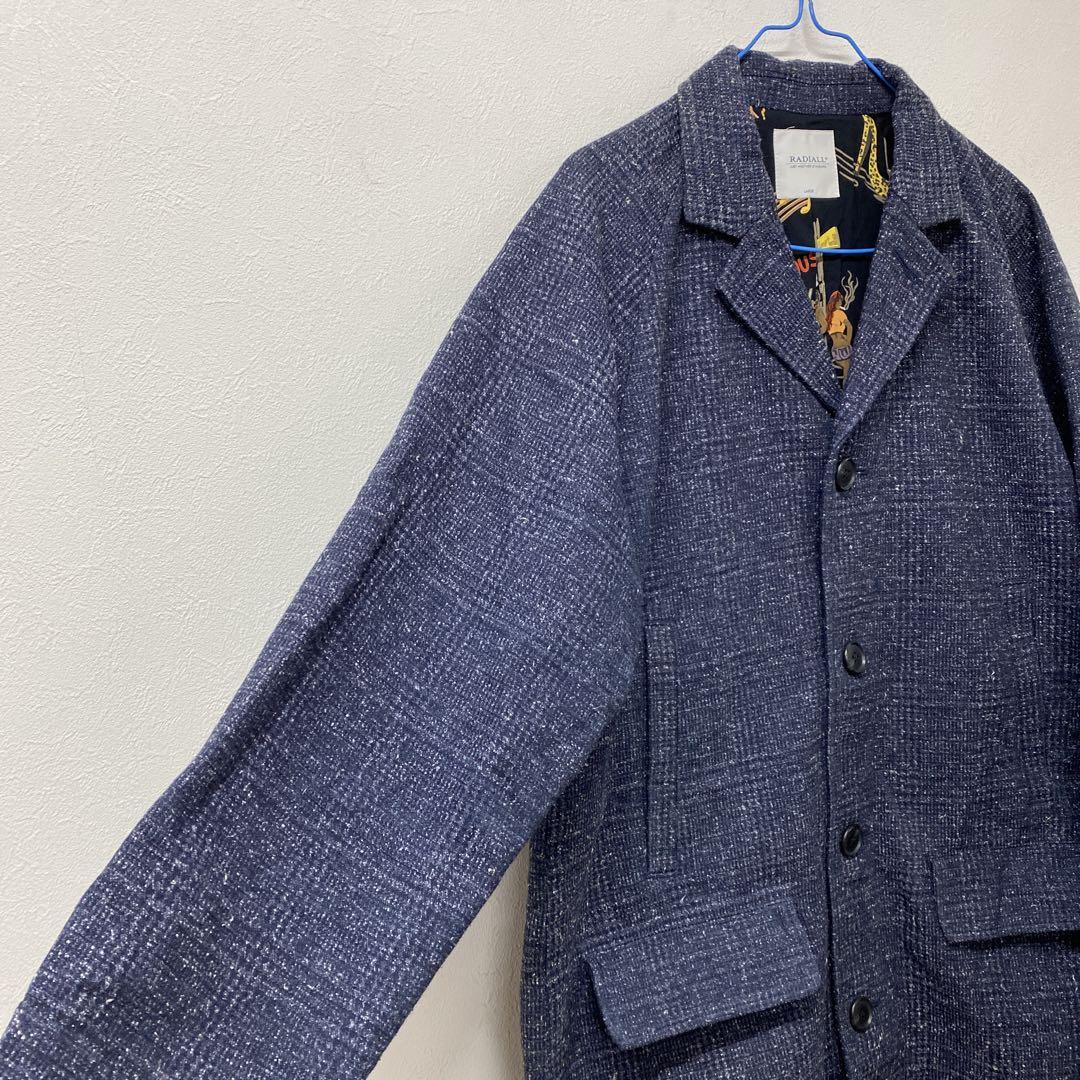 radiall ロングコート　　ネイビー　L ◯24