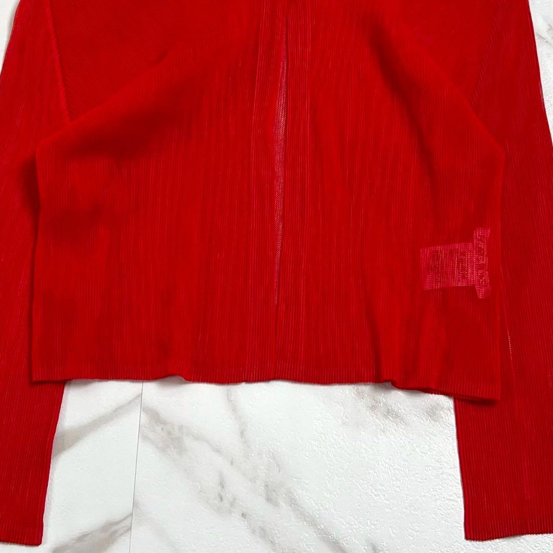 極美品 11SS◎プリーツプリーズ ノーカラージャケット