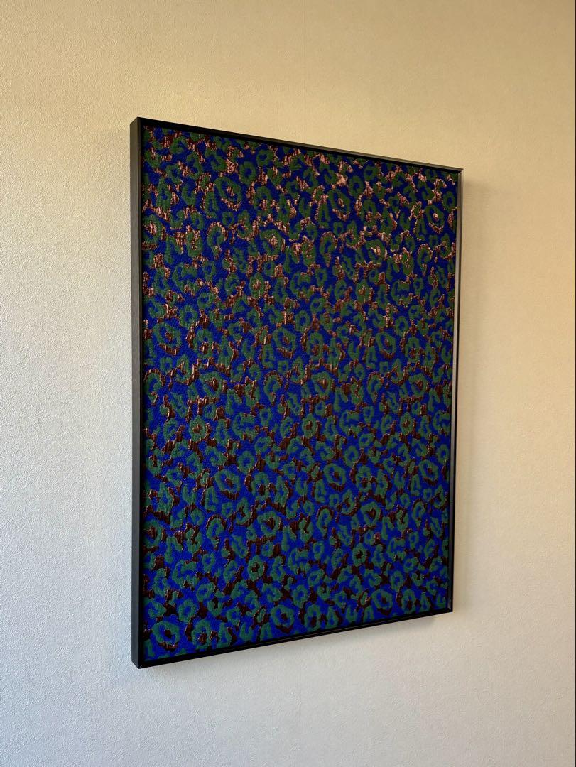 レオパード柄　ファブリックアート 大型 80×60 アート　ジャガード生地