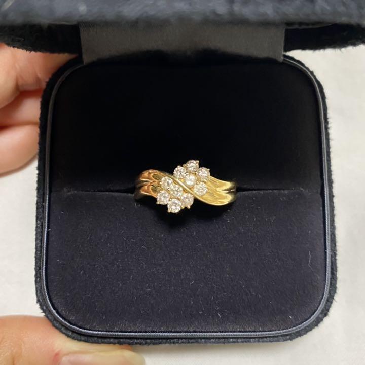 18金　0.5ct 刻印あり