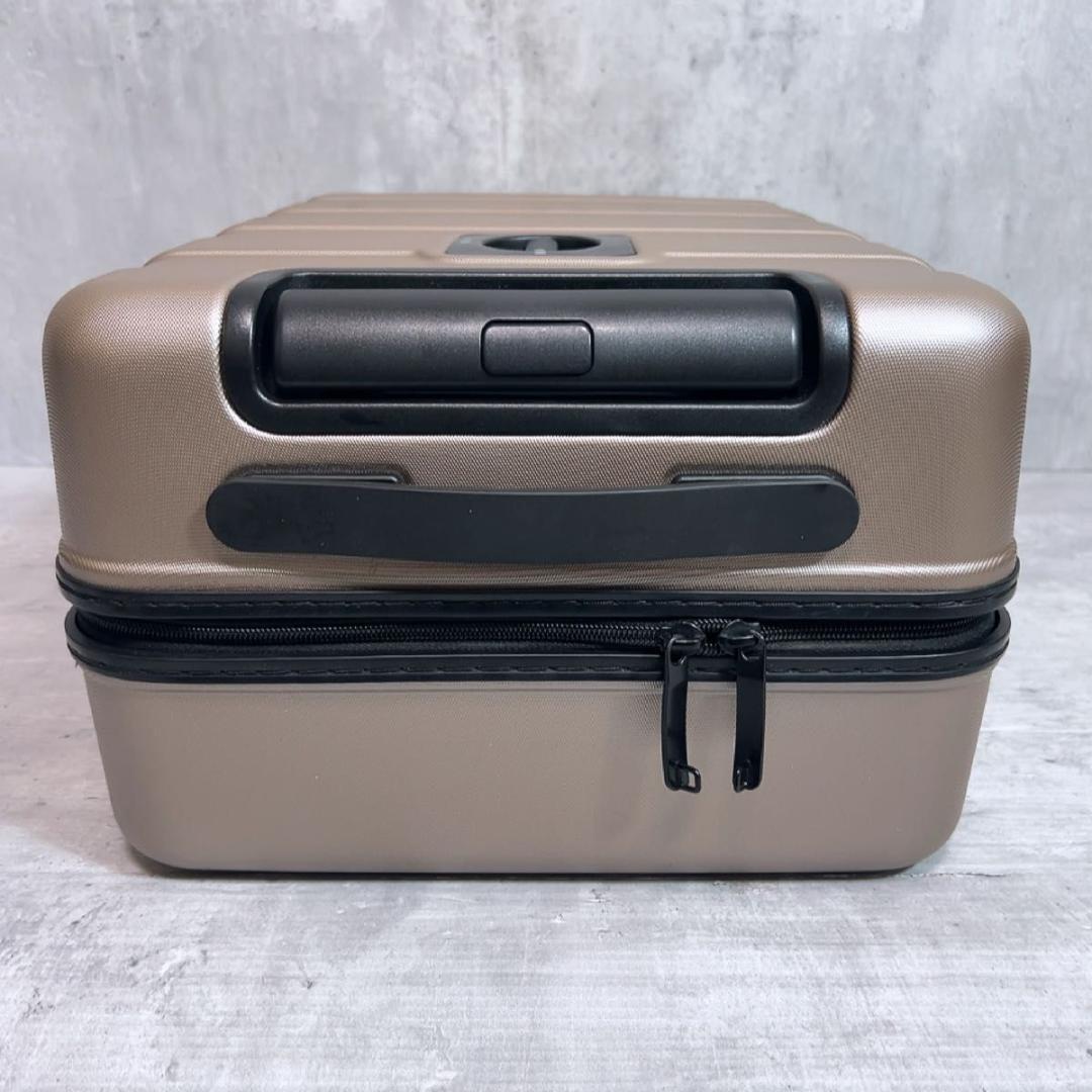 無印良品 バーを自由に調節できる　ハードキャリーケース 36L ベージュ 現行品
