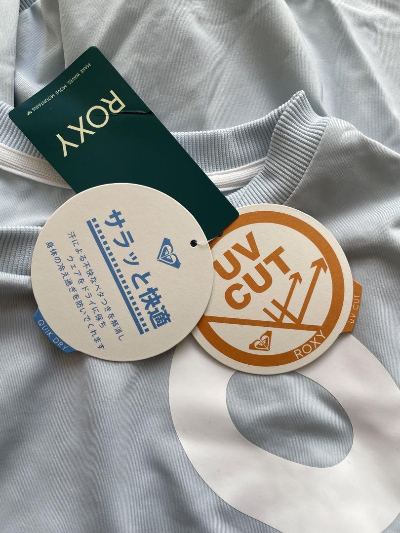 新品　ロキシー　セットアップ　水色　ジャージ　スポーツウェア