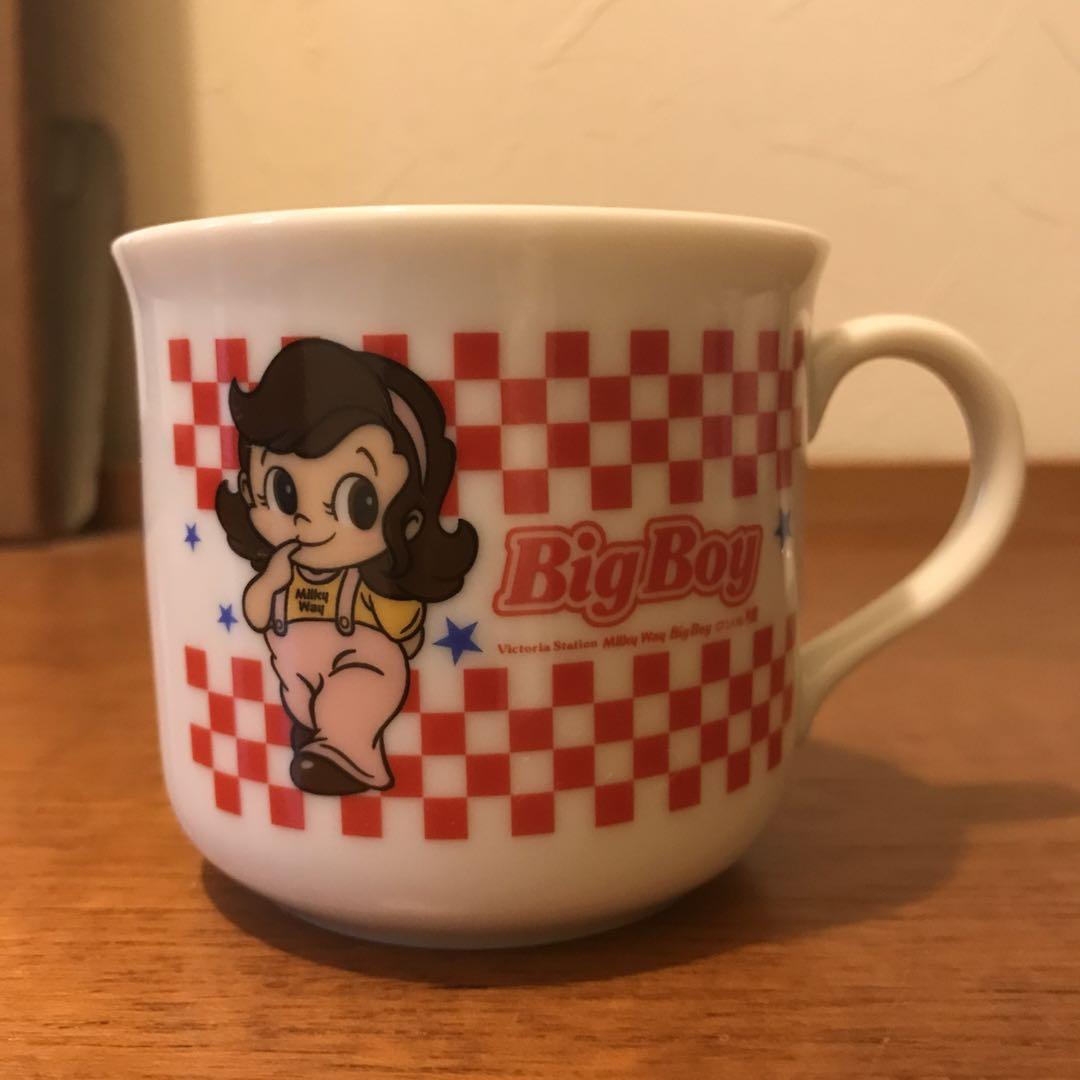 新品同様/レア/極美品》ビッグボーイBig Boy ペアマグカップ 2個セット 