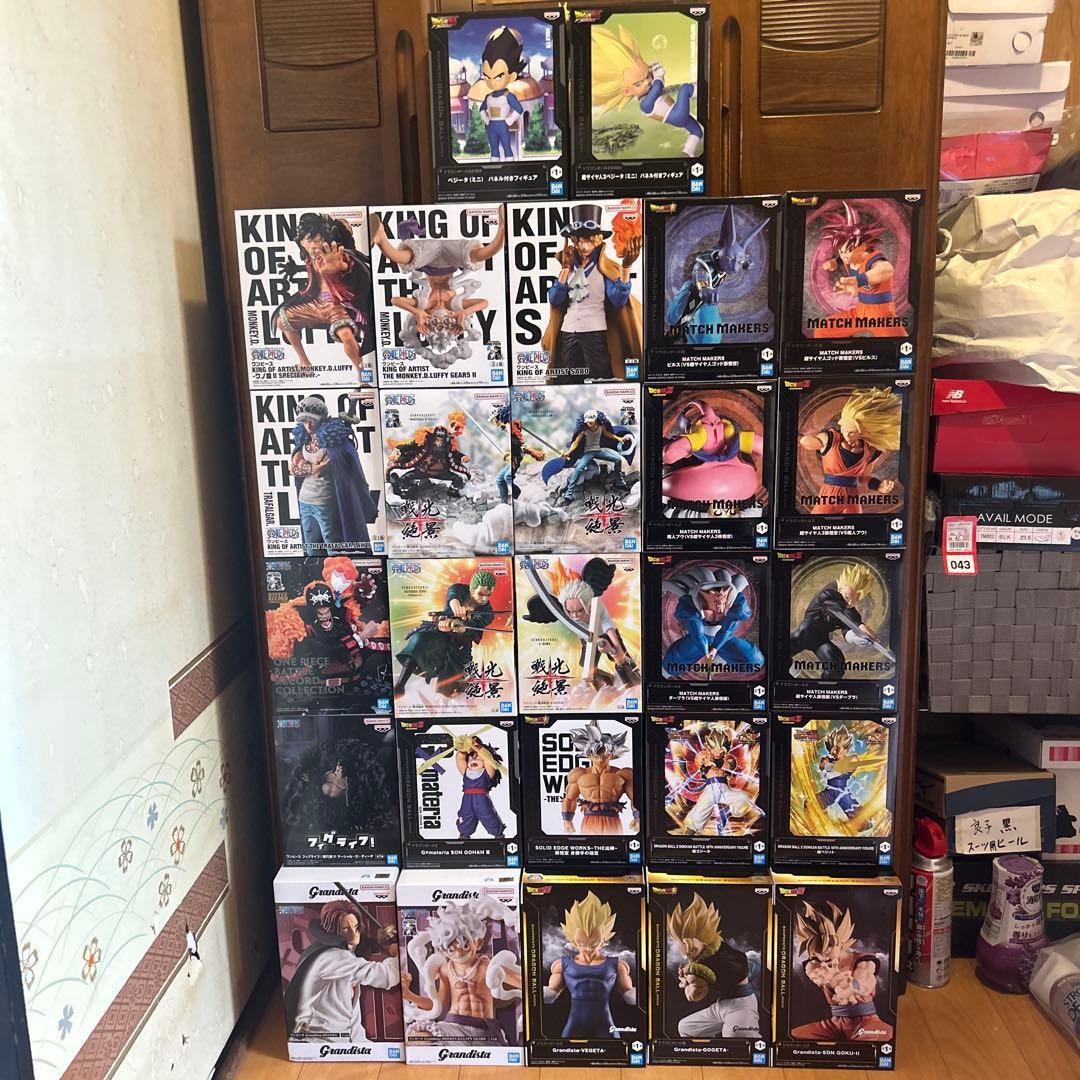 ドラゴンボール、ワンピースプライズフィギュアまとめ売り！２７点！