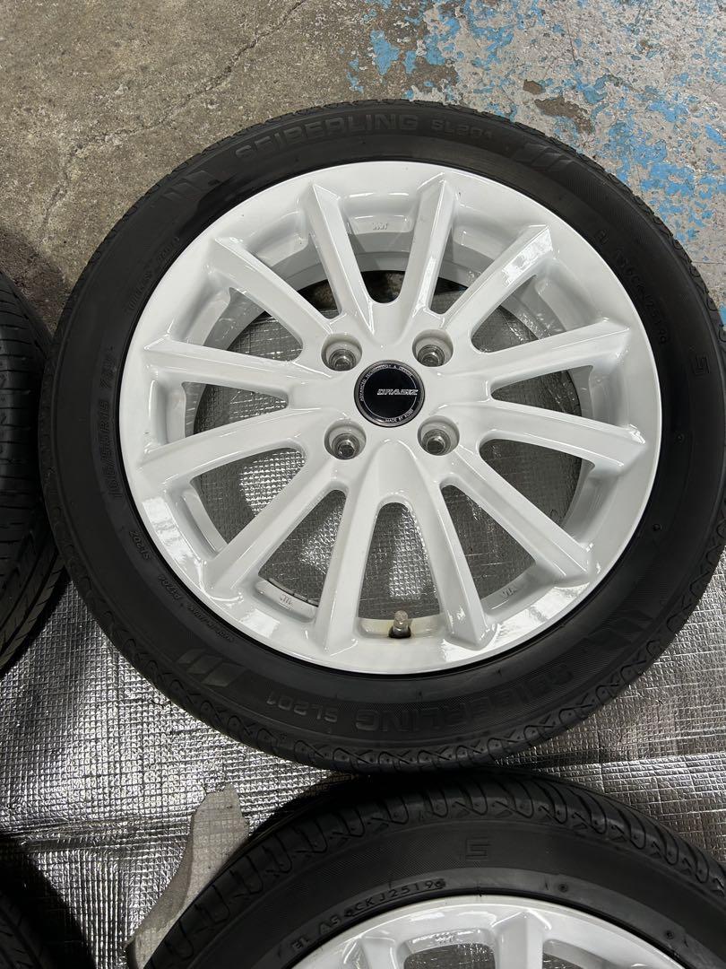 美品ホワイトアルミホイール165/55R15軽コペン・ムーブ・タント・NBOX