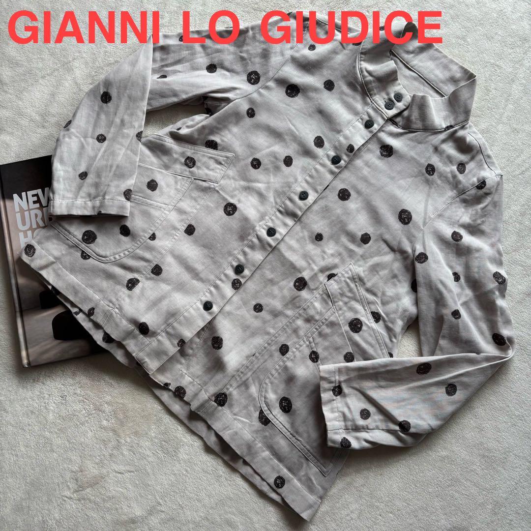 GIANNILOGIUDICE シャツ アウター 水玉 長袖 ハイネック 3