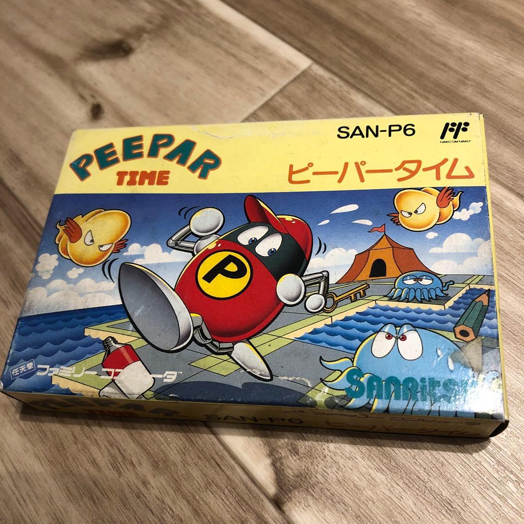 ファミコンソフト ピーパータイム PEEPAR TIMEやや傷や汚れあり