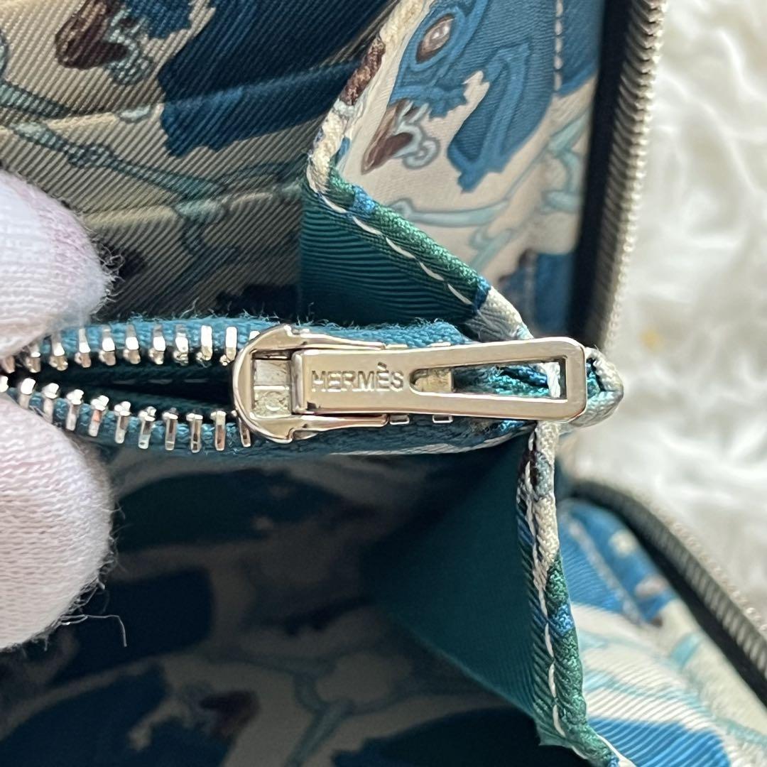 美品✨エルメス HERMES 長財布 アザップロング シルクイン ブラック 黒