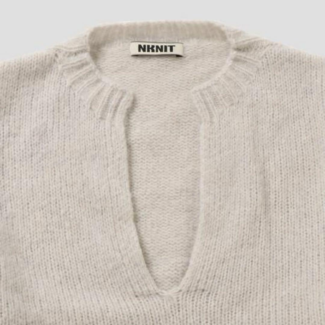 NKNIT ンニット　cashmere mix soft V-neck