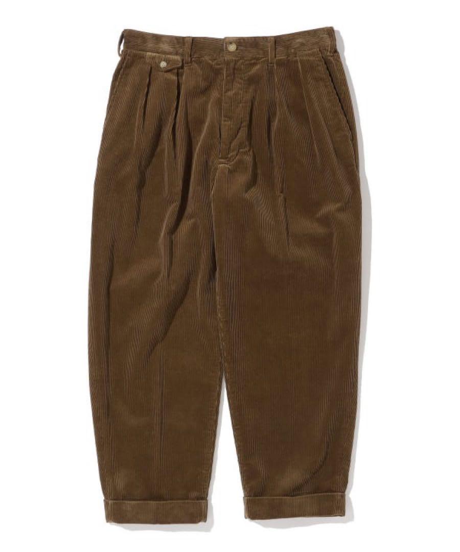 【美品】BEAMS PLUS（ビームスプラス）ツープリーツパンツ　コーデュロイ