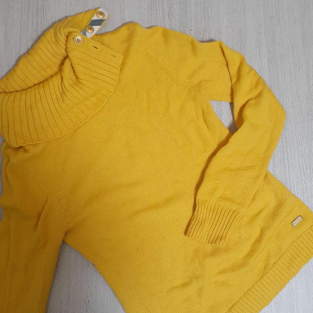 BLUE LABEL CRESTBRIDGE イエローニット 38