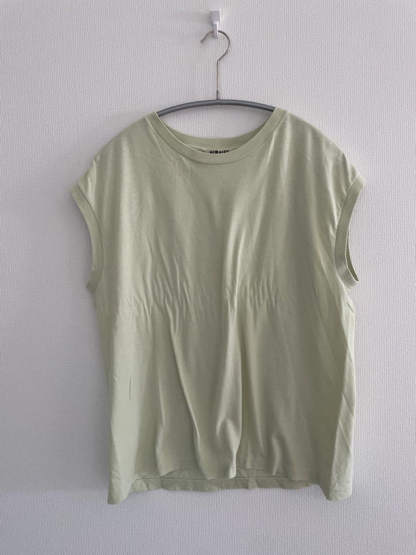 AURALEE ノースリーブ Tシャツ 1 ライトグリーン