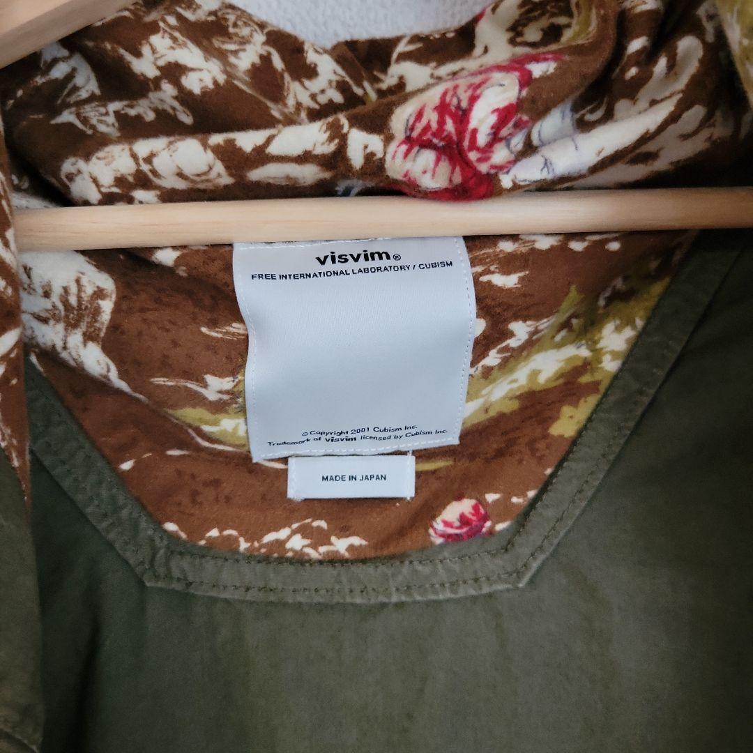 visvim フード付きモッズコート オリーブ