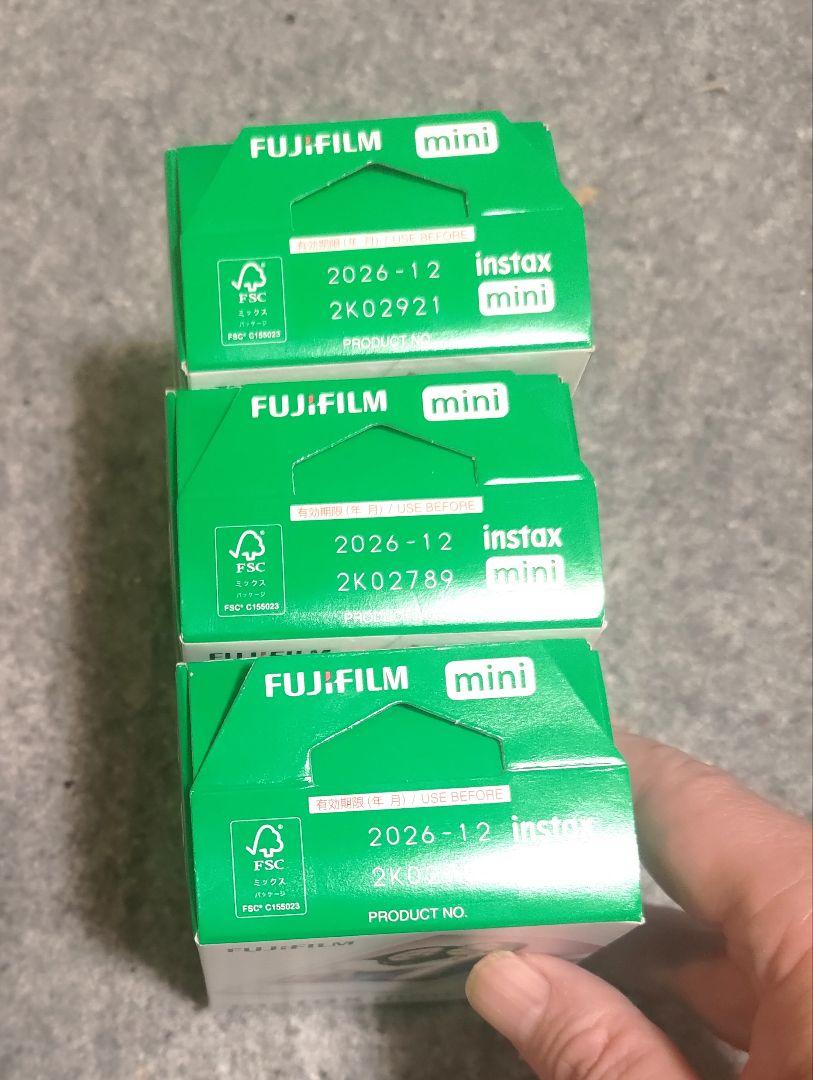 FUJIFILM instax mini チェキフィルム 3パック60枚