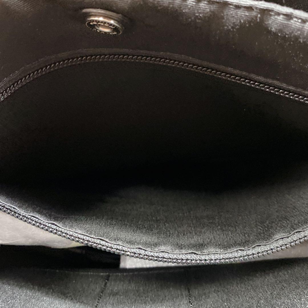 COACH コーチ ビジネスバッグ PVC レザー シグネチャー 柄　黒　美品